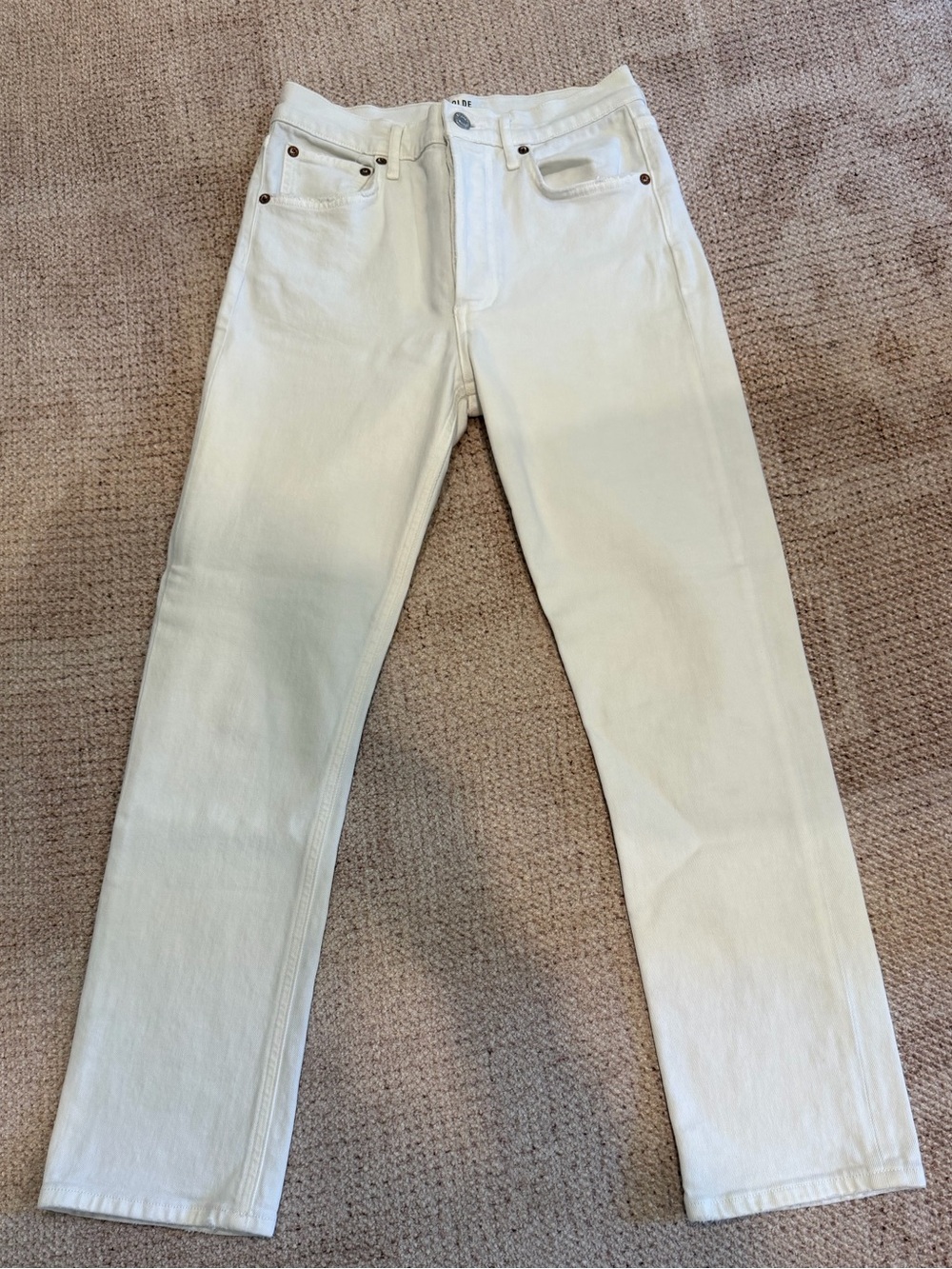 AGOLDE Riley high crop jeans